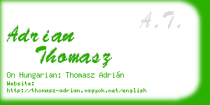 adrian thomasz business card