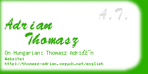 adrian thomasz business card